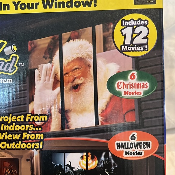 Star Shower Window Wonderland Window Projector System 12 Holiday Movies - Picture 11 of 12
